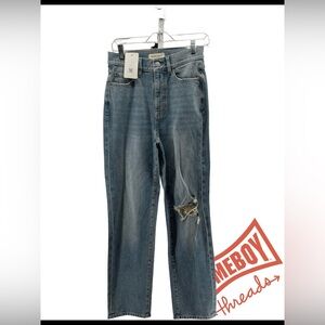 Warp + Weft Blue Straight Leg Jeans